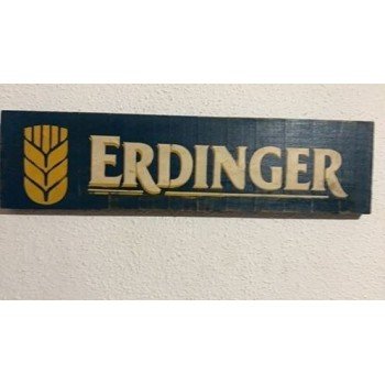 Erdinger Placa Madeira Personalizada / Bar / Churrasco